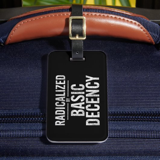 Geradicaliseerd door basisfatsoen Grappig Bagagelabel (Voorkant Insitu 2)