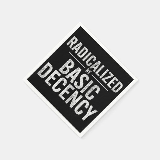 Geradicaliseerd door basisfatsoen Grappig Servet (Hoek)