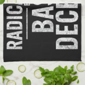 Geradicaliseerd door basisfatsoen Grappig Theedoek (Gevouwen)