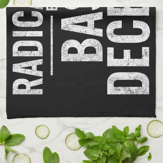 Geradicaliseerd door basisfatsoen Grappig Theedoek (Gevouwen)