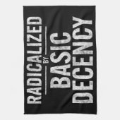 Geradicaliseerd door basisfatsoen Grappig Theedoek (Verticaal)