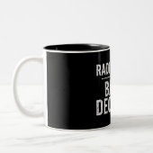 Geradicaliseerd door basisfatsoen Grappig Tweekleurige Koffiemok (Links)