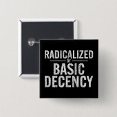 Geradicaliseerd door basisfatsoen Grappig Vierkante Button 5,1 Cm (Voorkant /achterkant)