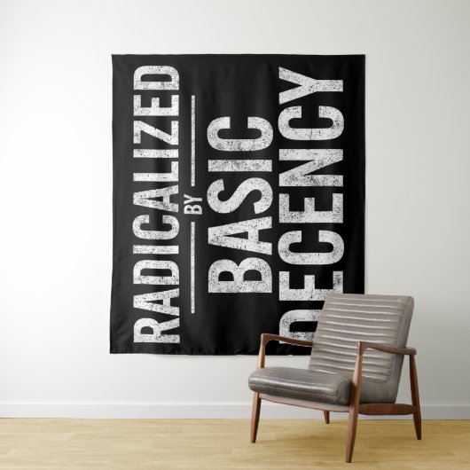 Geradicaliseerd door basisfatsoen Grappig Wandkleed (In situ)