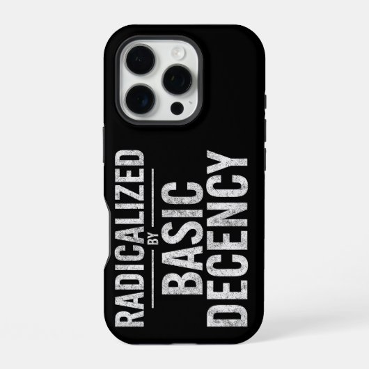 Geradicaliseerd Door Decente Humor iPhone Hoesje (Achterkant)