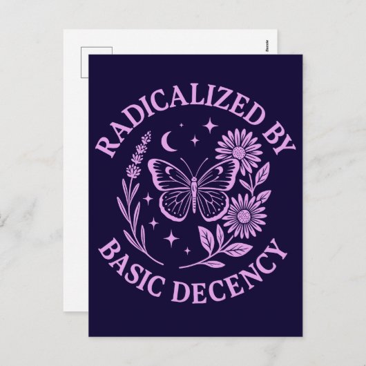 Geradicaliseerd door fatsoen feestdagenkaart (Voorkant / Achterkant)