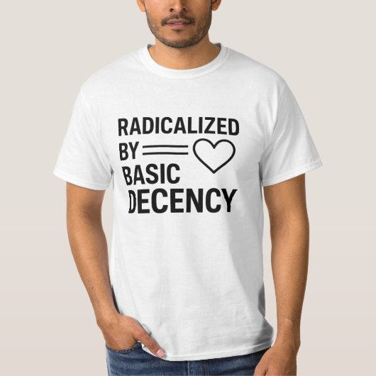 geradicaliseerd door fatsoenlijk basisontwerp, cit t-shirt (Voorkant)