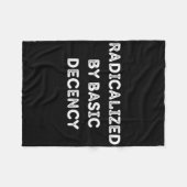 geradicaliseerd door fundamenteel fatsoen grappige fleece deken (Voorkant (Horizontaal))