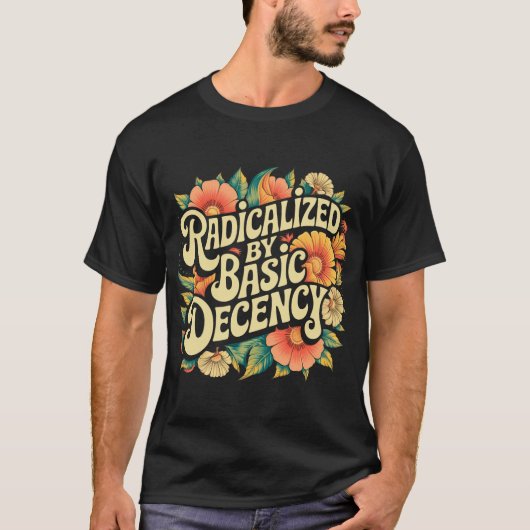 Geradicaliseerd door fundamenteel fatsoenlijk prog t-shirt (Voorkant)