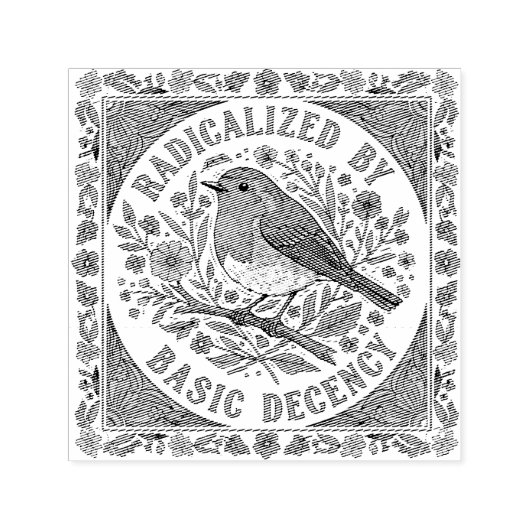 Geradicaliseerd door simpele fatsoen afbeelding va zelfinktende stempel (Design)