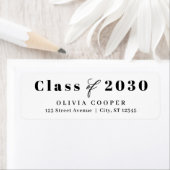 Geraffineerd Afstuderen bewerkbaar kleurenlabel Etiket (Insitu)