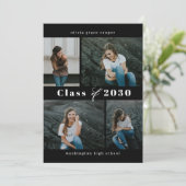 Geraffineerd Afstuderen voor collage EDITABLE COLO Kaart (Staand voorkant)