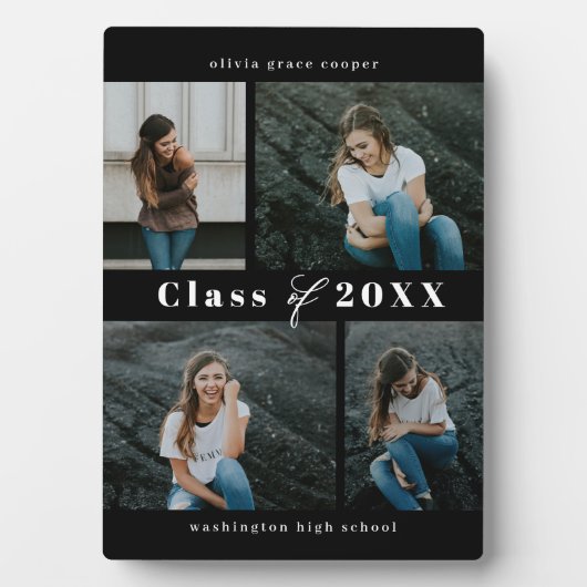 Geraffineerd Afstuderen voor collage EDITABLE KLEU Fotoplaat (voorkant)