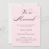 Geraffineerd | Blush Pink Post-Wedding Brunch Kaart (Voorkant)
