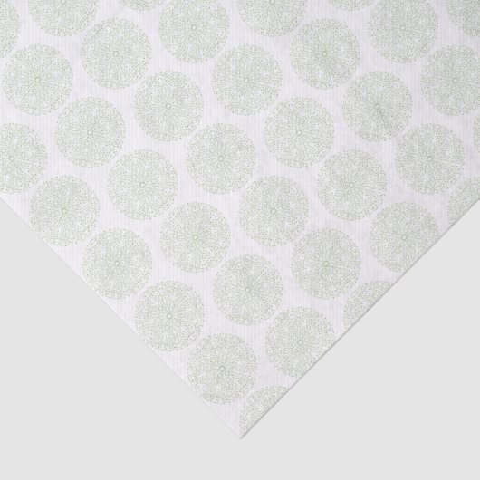 Geraffineerd Boho Green Mandala Tissue Paper Tissuepapier (Detail)