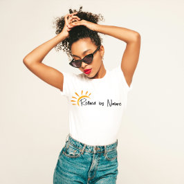 "Geraffineerd door Natuur" Minimalistisch T-shirt