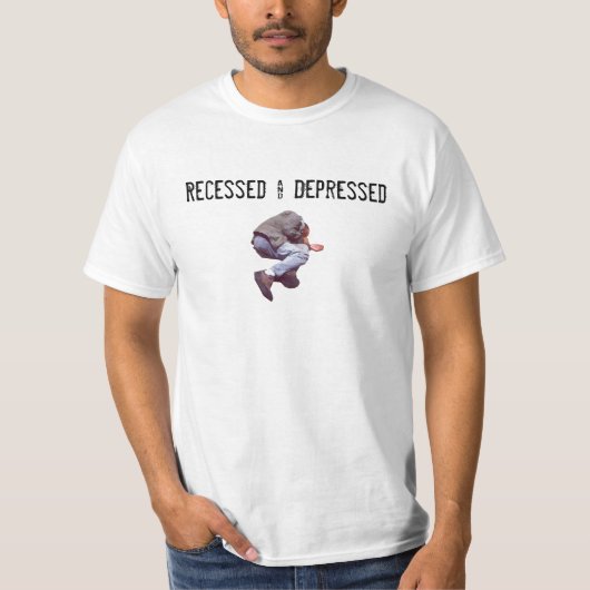 Geraffineerd en gedeprimeerd t-shirt (Voorkant)