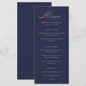 geraffineerd | Faux Roos Gouden Kalligrafie op Nav Menu (Voorkant / Achterkant)