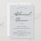 geraffineerd | Kalligrafie Zachte Grijze repetitie Kaart (Voorkant)