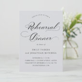 geraffineerd | Kalligrafie Zachte Grijze repetitie Kaart (Staand voorkant)