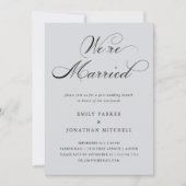 Geraffineerd | Soft Grey Post-Wedding Brunch Kaart (Voorkant)