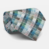geraffineerd, tartan, gebrand, klassiek, blauw, wi stropdas (Opgerold)