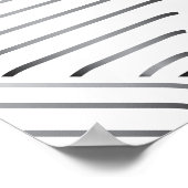 Geraffineerd vierkant patroon poster (Hoek)