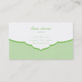 Geraffineerd Visitekaartje, Kelly Green Visitekaartje (Achterkant)