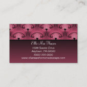 Geraffineerd Visitekaartje van Elegance, Bourgogne (Achterkant)