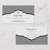 Geraffineerd Visitekaartje, zwart Visitekaartje (Voorkant / Achterkant)