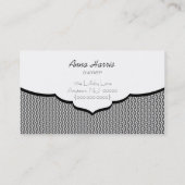 Geraffineerd Visitekaartje, zwart Visitekaartje (Achterkant)