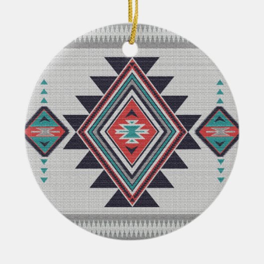 Geraffineerd zuidwesten keramisch ornament (Voorkant)