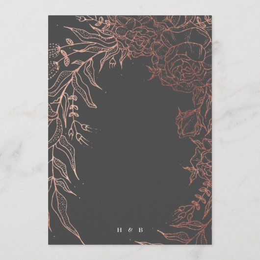 Geraffineerd zwart Roos Gold Monogram, geschat Kaart (Achterkant)