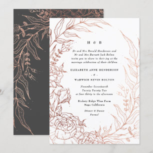 Geraffineerd zwart Roos Gold Monogram, geschat Kaart