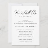 geraffineerd | Zwart-wit huwelijksgelofte vernieuw Kaart (Voorkant)