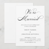 Geraffineerd | Zwart-witpostwijde Brunch Kaart (Voorkant / Achterkant)