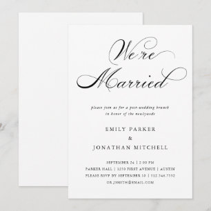 Geraffineerd   Zwart-witpostwijde Brunch Kaart