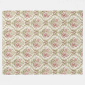 Geraffineerde Bloemen Damast Deken Chic Elegante R (Voorkant (Horizontaal))