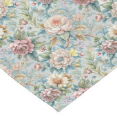 Geraffineerde Bloemen Rococo Chic Eetruimte Lange Tafelloper (Hoek)