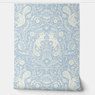 Geraffineerde Boheemse katten - Blauwe Mist Behang