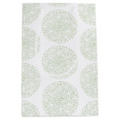 Geraffineerde Boho Green Mandala Gift Bag Medium Cadeauzakje (Voorkant)