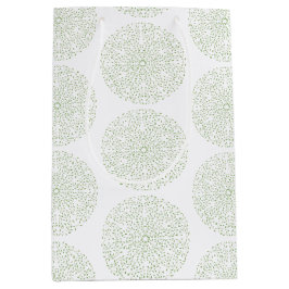 Geraffineerde Boho Green Mandala Gift Bag Medium Cadeauzakje