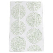 Geraffineerde Boho Green Mandala Gift Bag Medium Cadeauzakje (Achterkant)