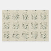 Geraffineerde botanische wrap met accentdecoupage inpakpapier vel (Voorkant)