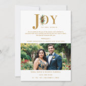 Geraffineerde & Chique Poinsettias Garland Trouwfo Save The Date (Voorkant)