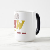 geraffineerde eenvoud | Minimalistische gouden lij Magische Mok (Voorkant rechts)