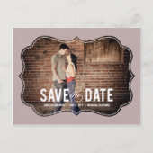 Geraffineerde elegantie Save the Date Briefkaart - (Voorkant)