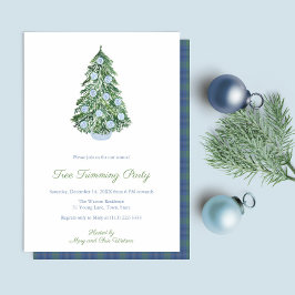 Geraffineerde Ginger Jar Tree-Feestdagen Kaart