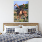 Geraffineerde Giraffe 4 Canvas Afdruk (Insitu (Slaapkamer))