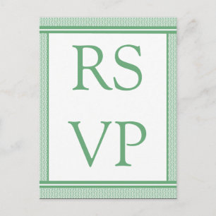 Geraffineerde Glam RSVP-kaart Uitnodiging Briefkaart